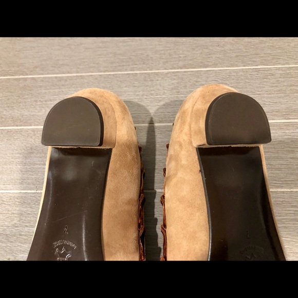 J Crew Marnie Suede Velvet Flats Vicuna Tan 7 - Picture 7 of 9